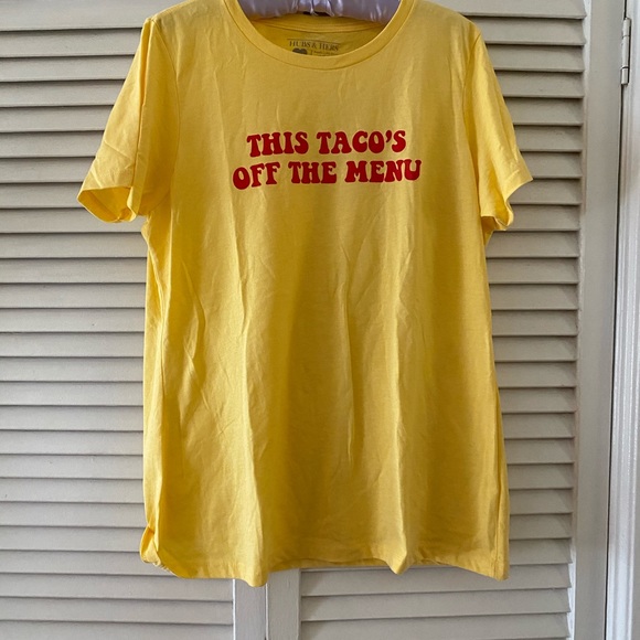 THIS TACO’S OFF THE MARKET YELLOW T-SHIRT - Picture 4 of 6